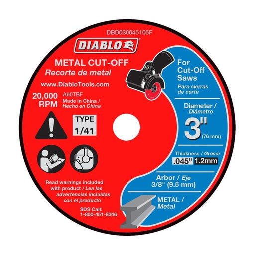 METAL CUT-OFF DISC 3D