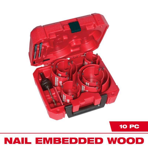 HOLE SAW KIT CRBD 10PC
