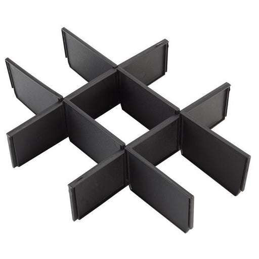 3-DRAWER DIVIDRS BLK 3H