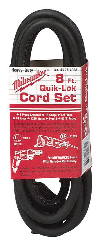 CORD SET QUIK-LOK 8