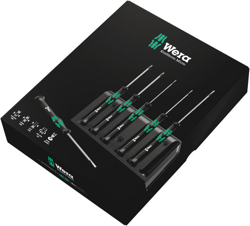 Wera 2035/6 A Screwdriver set and rack for electronic applications, 6 pieces 05118150001, view 2