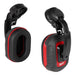 EAR MUFFS BLACK/RED 24DB
