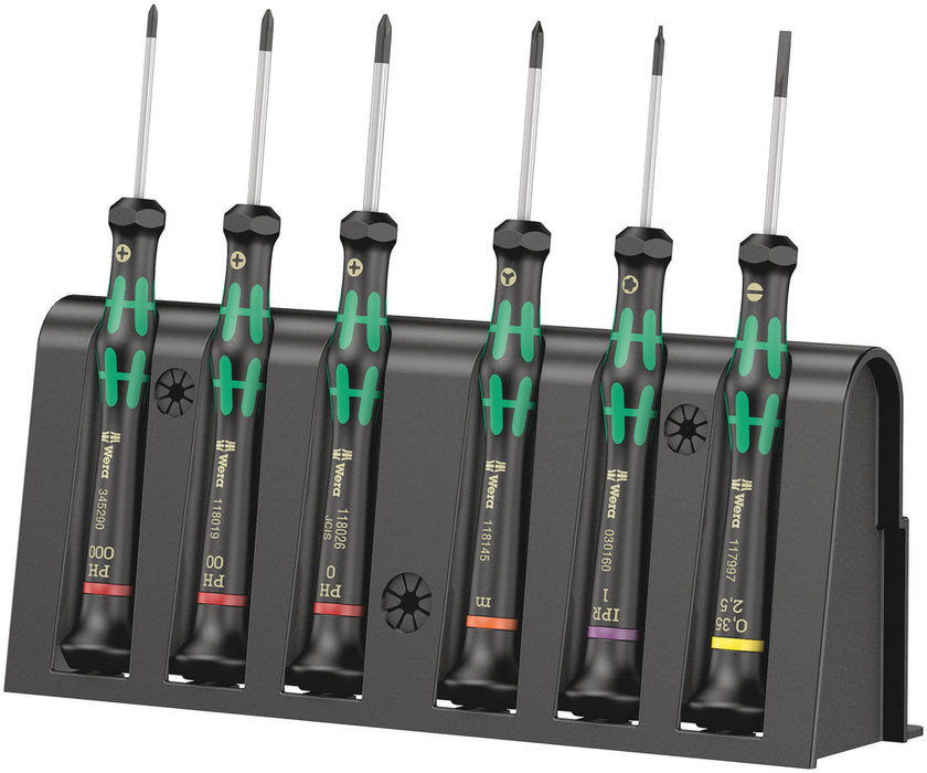 2050/6 Screwdriver set and rack for electronic applications