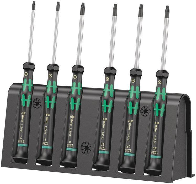 2067/6 TORX® BO Screwdriver set and rack for electronic applications