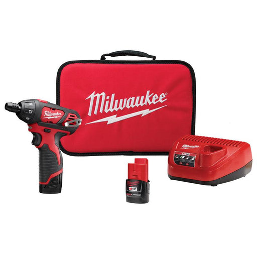 M12 SCREWDRIVER 1/4 2BAT