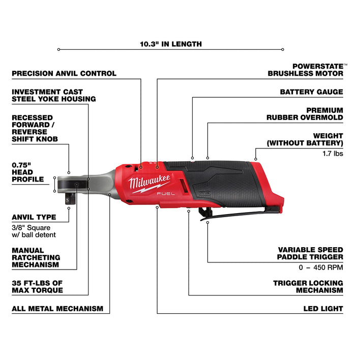Milwaukee 3424-23 M12 FUEL™ 3-Tool Combo Kit