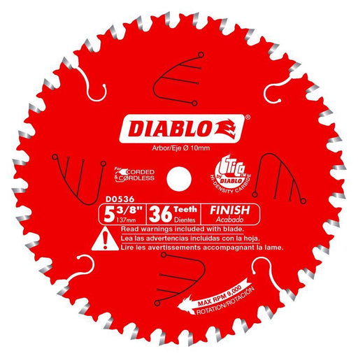 FINISH BLADE 5-3/8X36T