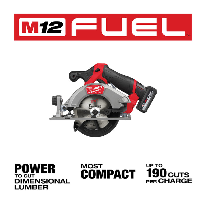 Milwaukee 2521-21HO M12 FUEL™ 5-3/8” Circular Saw Kit