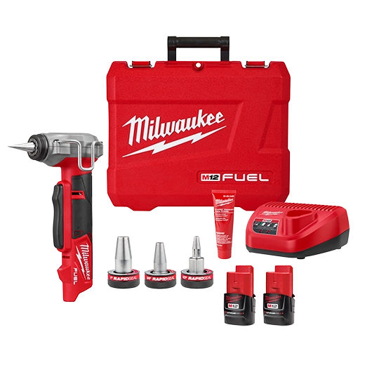 Milwaukee M12 FUEL™ ProPEX® Expander Kit w/ 1/2"-1" RAPID SEAL™  ProPEX® Expander Heads , 2532-22