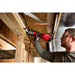 Milwaukee M12 press tool on the job
