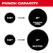 Milwaukee 2677-04 M18™ FORCE LOGIC™ 6T Knockout Tool 1/2" - 4"