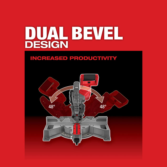 Milwaukee 2733-21 M18 FUEL™ 7-1/4” Dual Bevel Sliding Compound Miter Saw Kit