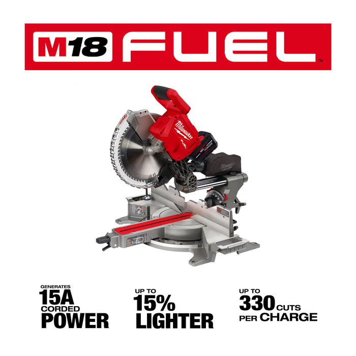 Milwaukee 2739-21HD M18 FUEL™ 12" Dual Bevel Sliding Compound Miter Saw