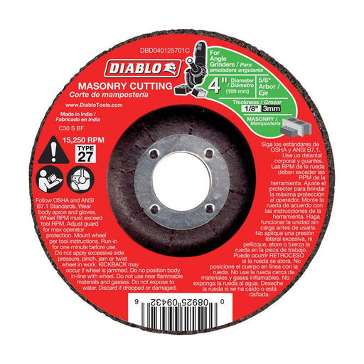 MASONRY CUTOFF DISC 4