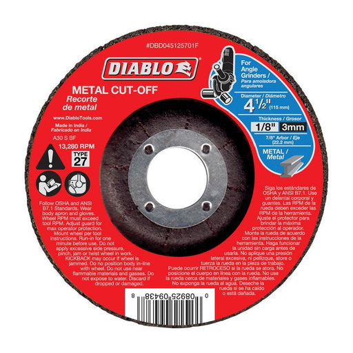 METAL CUTOFF DISC 4-1/2