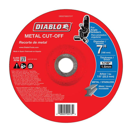 METAL CUTOFF DISC 7 DC