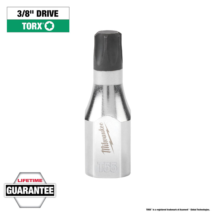 Milwaukee 3/8in. Drive T55 TORX® Bit Socket, 45-34-1018, main product view