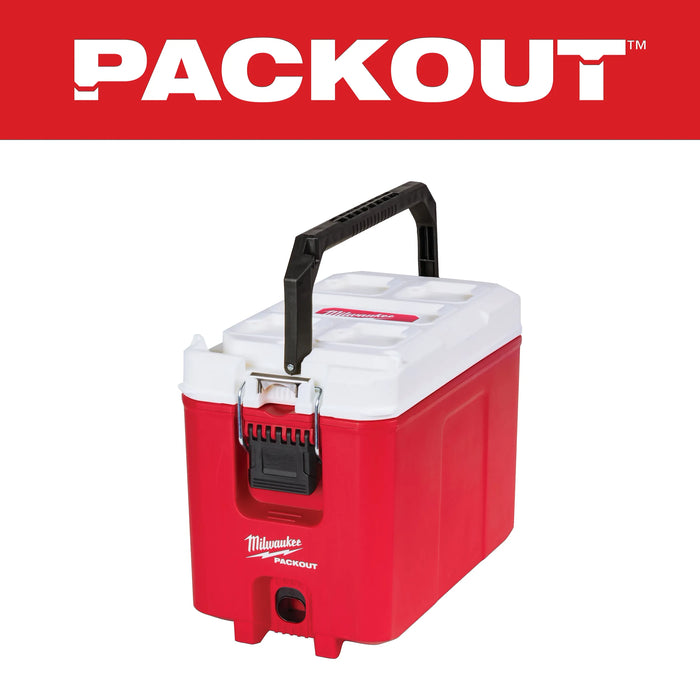 Milwaukee Packout Red 16 qt Cooler 48-22-8460, main product view