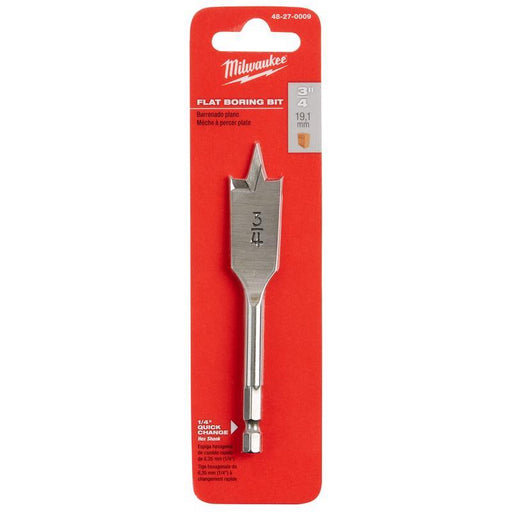 FLAT BORING BIT 3/4X4.5