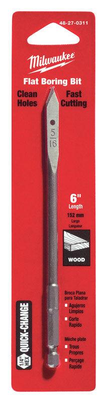 FLAT BORING BIT 5/16X6