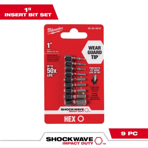 MW HEX BIT SET SAE 1 9P