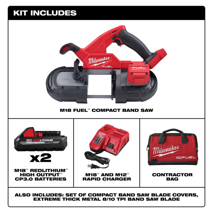 Milwaukee 2829-22 M18 FUEL™ Compact Band Saw Kit
