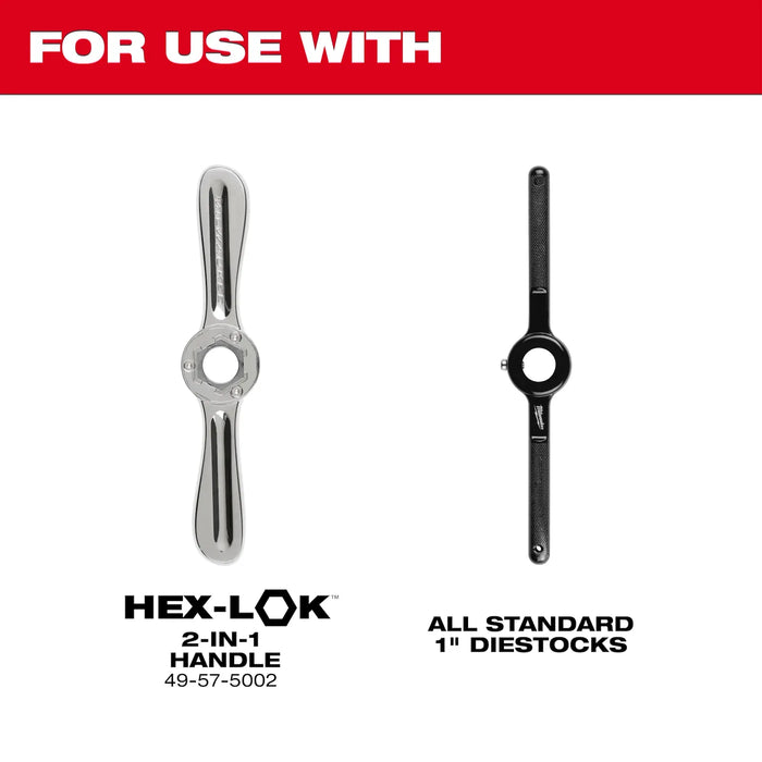 Milwaukee M5-0.80 mm 1-Inch Hex Threading Die 49-57-5329