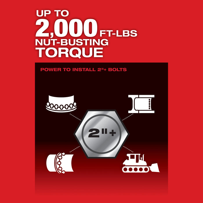 Milwaukee 2868-20 M18 FUEL™ 1" D-Handle High Torque Impact Wrench w/ ONE-KEY™