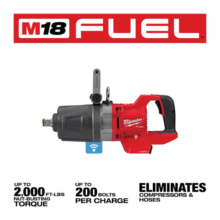 Milwaukee 2868-20 M18 FUEL™ 1" D-Handle High Torque Impact Wrench w/ ONE-KEY™