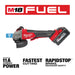 Milwaukee 2882-22 M18 FUEL™ 4-1/2" / 5" Braking Grinder w/ ONE-KEY™ Paddle Switch, No Lock