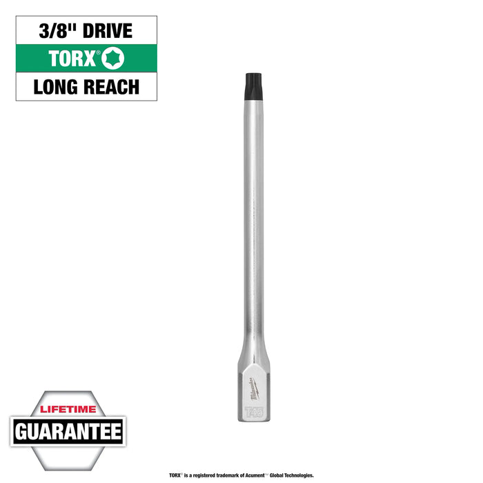 Milwaukee 3/8in. Drive T45 Long TORX® Bit Socket, 45-34-1069, main product view