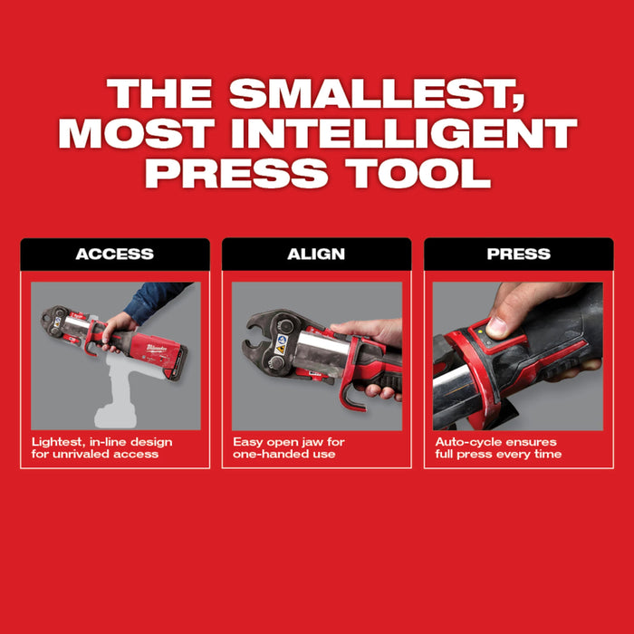 Milwaukee 2922-22M M18™ FORCE LOGIC™ Press Tool Kit w/ ONE-KEY™ with 1/4"-7/8" Streamline™ ACR Jaws