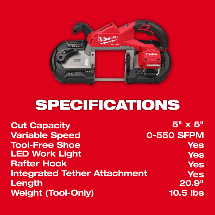 Milwaukee 2929-20 M18 FUEL™ Deep Cut Band Saw