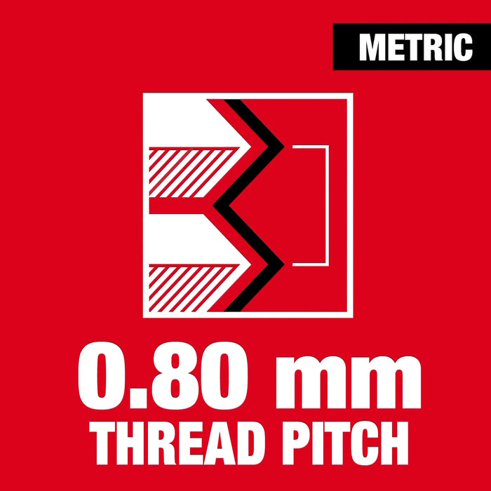 Milwaukee M5-0.80 mm 1-Inch Hex Threading Die 49-57-5329