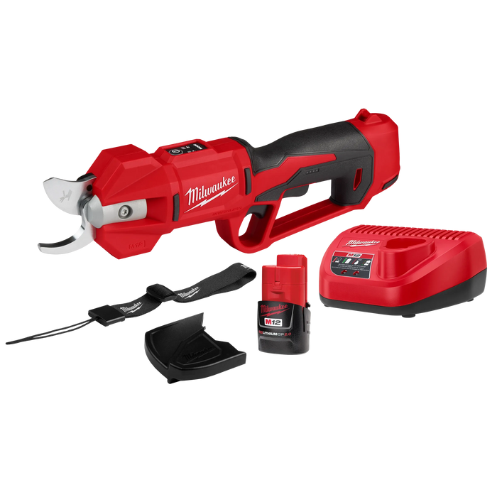 Milwaukee M12 2534-21 Steel Curved Cordless Pruner, main product view