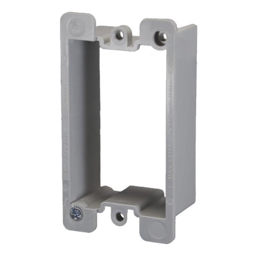 Cantex EZ Box Old Work Rectangle PVC 1 gang Box Extenders Gray