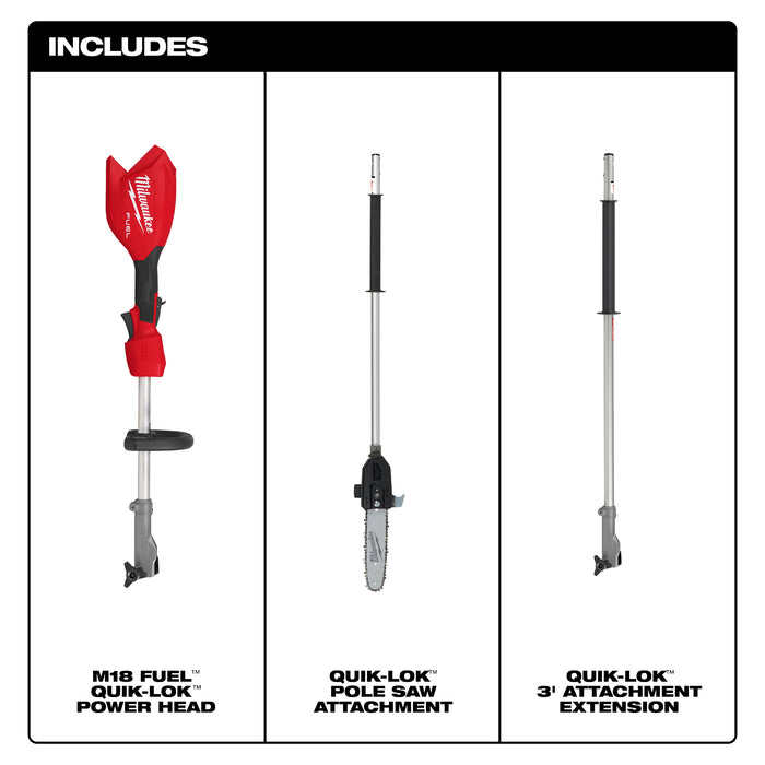 Milwaukee 3016-20PS M18 FUEL™ QUIK-LOK™ Pole Saw