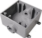 Cantex 32 cu in Square PVC 2 gang Outlet Box Gray