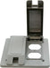 Cantex Rectangle PVC 2 gang 4-11/16 in. H X 4-7/8 in. W Duplex Outlet Cover