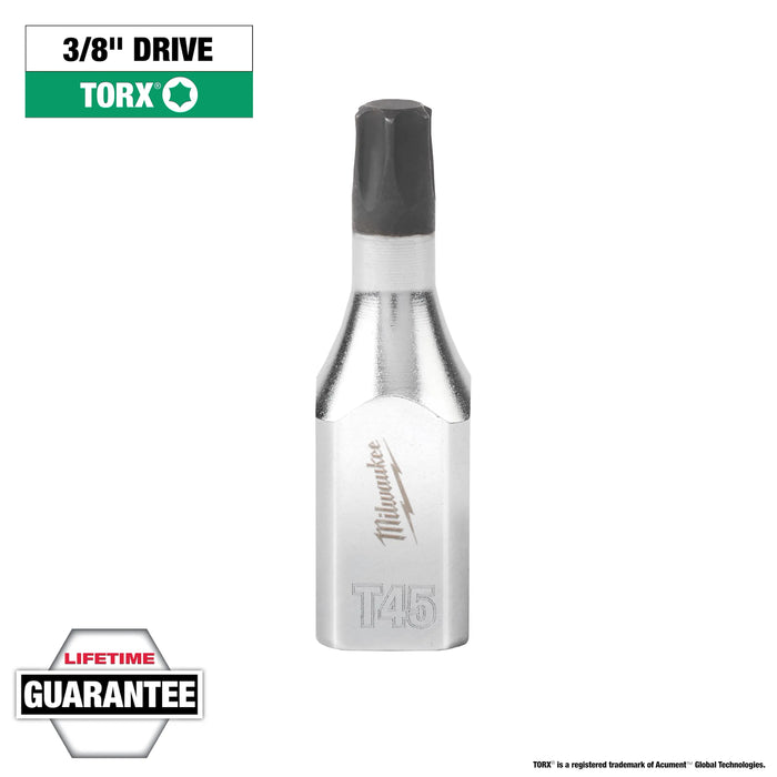 Milwaukee 3/8in. Drive T45 TORX® Bit Socket, 45-34-1015, main product view