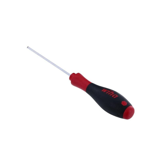 Wiha 36726 MagicRing Ball End Hex Driver with SoftFinish Handle, Inch, 1/8 x 100mm
