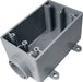 Cantex 18 cu in Rectangle PVC 1 gang Electrical Box Gray