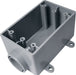 Cantex 18 cu in Rectangle PVC 1 gang Electrical Box Gray