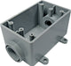 Cantex 18 cu in Rectangle PVC 1 gang Outlet Box Gray