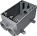 Cantex 20 cu in Rectangle PVC 1 gang Electrical Box Gray