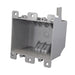Cantex EZ Box Old Work 25 cu in Rectangle PVC 2 gang Outlet Box Gray