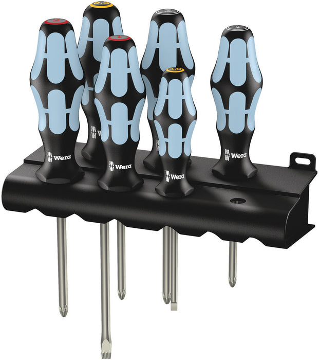 3334/3350/3355/6 Screwdriver set, stainless and rack