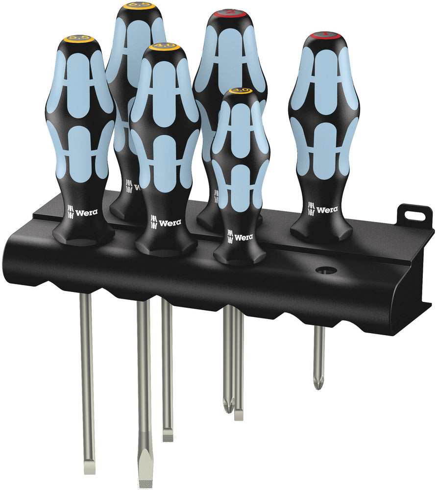 3334/6 Screwdriver set, stainless and rack — Florida Wholesale Tools