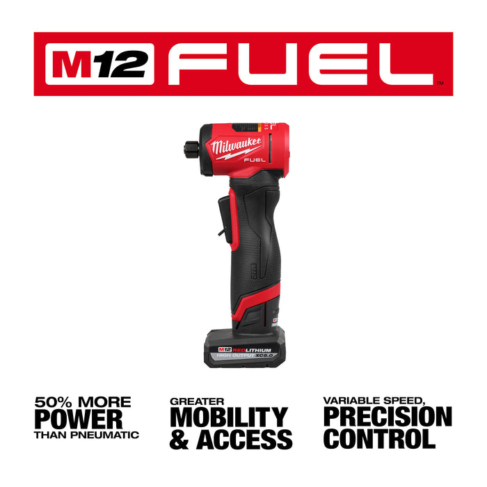 Milwaukee 3485-22 M12 FUEL™ 1/4" Right Angle Die Grinder Kit