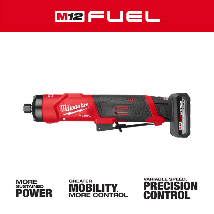Milwaukee 3486-22 M12 FUEL™ 1/4" Straight Die Grinder Kit